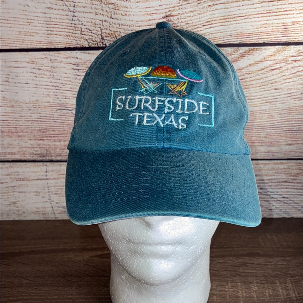Surfside Texas Blue Adjustable Hat by JHats EUC